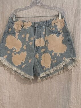 Wild Fable Size 14 Bleach Splatter High-Rise Denim Shorts